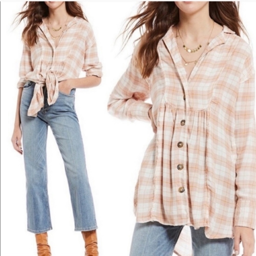 All About the Feels Plaid Button down Shirt
